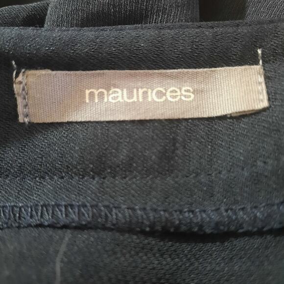 Maurices Womens Navy Mid Length Wrap Skirt Size Large NWT - Picture 4 of 8